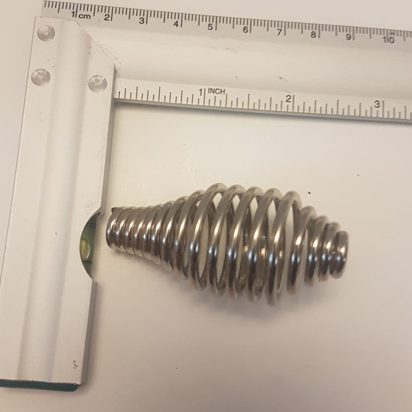 small deluxe nickel spring wood stove / pizza oven handle