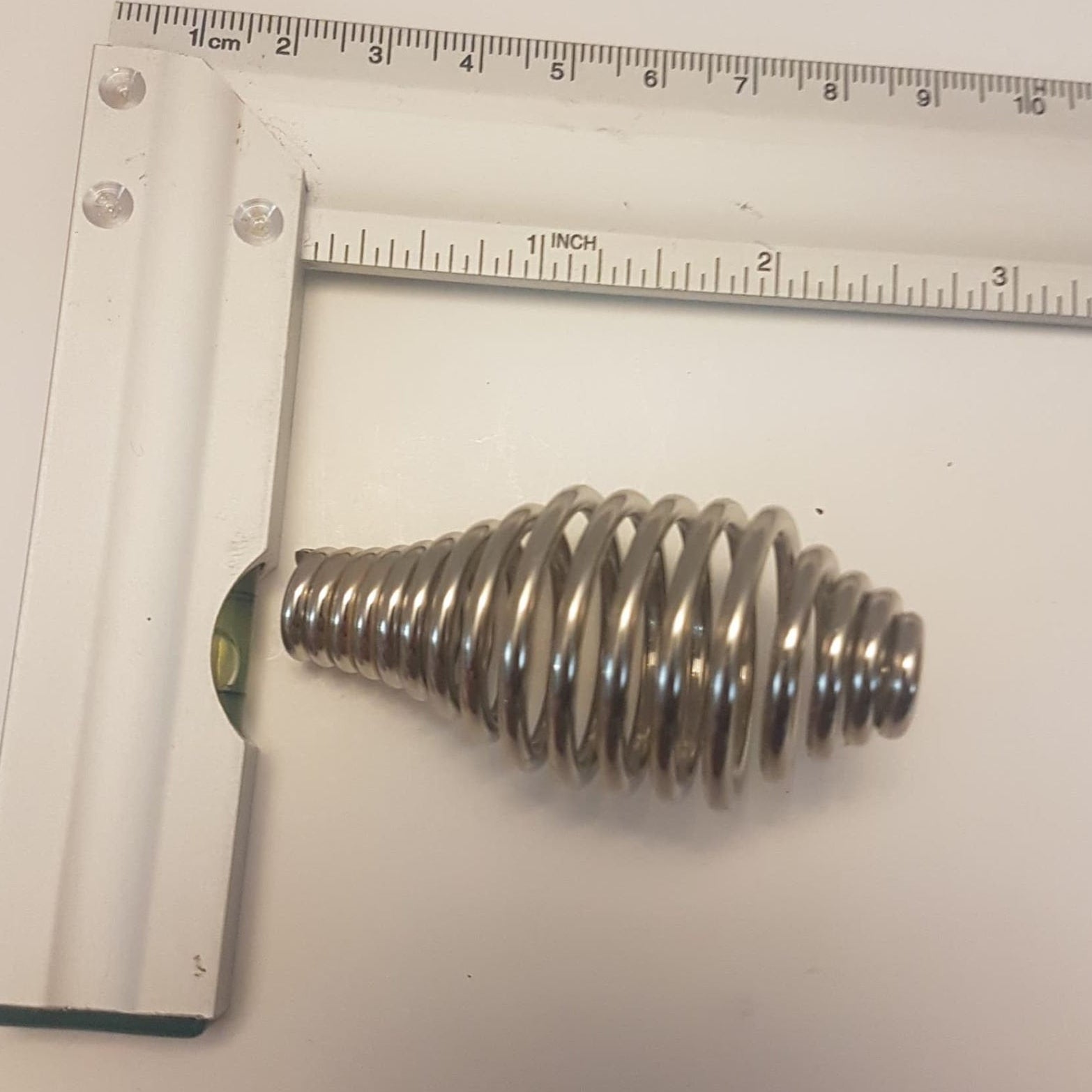 small deluxe nickel spring wood stove / pizza oven handle