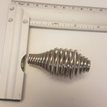 small deluxe nickel spring wood stove / pizza oven handle