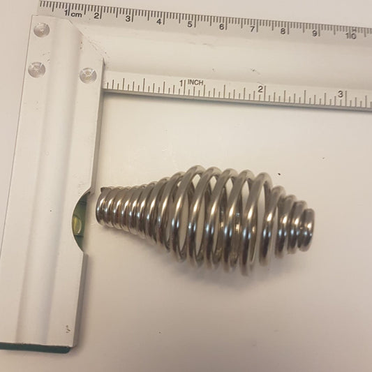 small deluxe nickel spring wood stove / pizza oven handle
