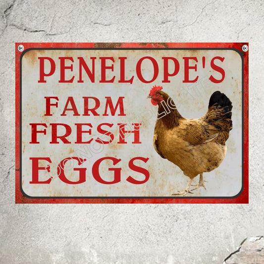 Rustic Fresh Eggs Sign Add Your Name Farmhouse wall Decor