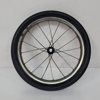 spoked wheels vintage wagon wheels solid rubber tire