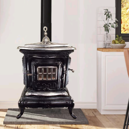 Washington Parlor Stove Ornate Decorative Wood Stove