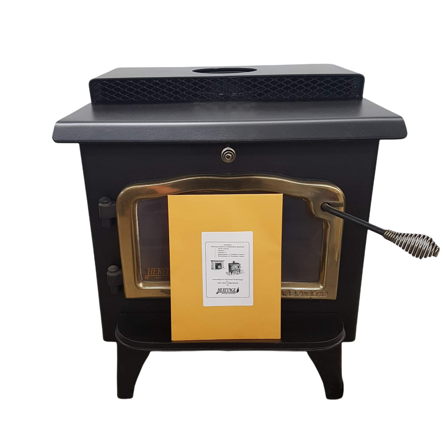 large heritage air tight wood stove