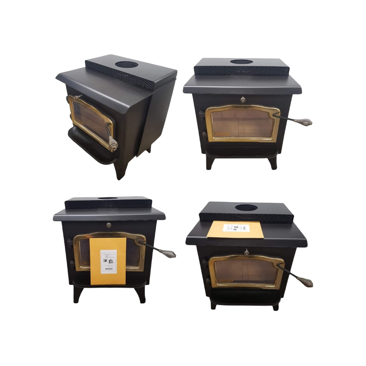 large heritage air tight wood stove