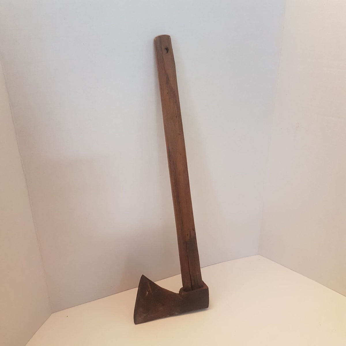 primitive medieval hand forged hatchet