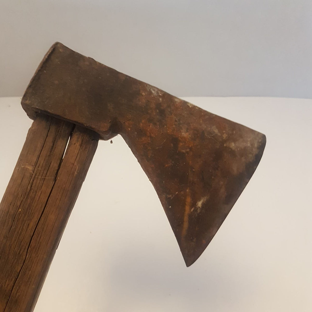 primitive medieval hand forged hatchet