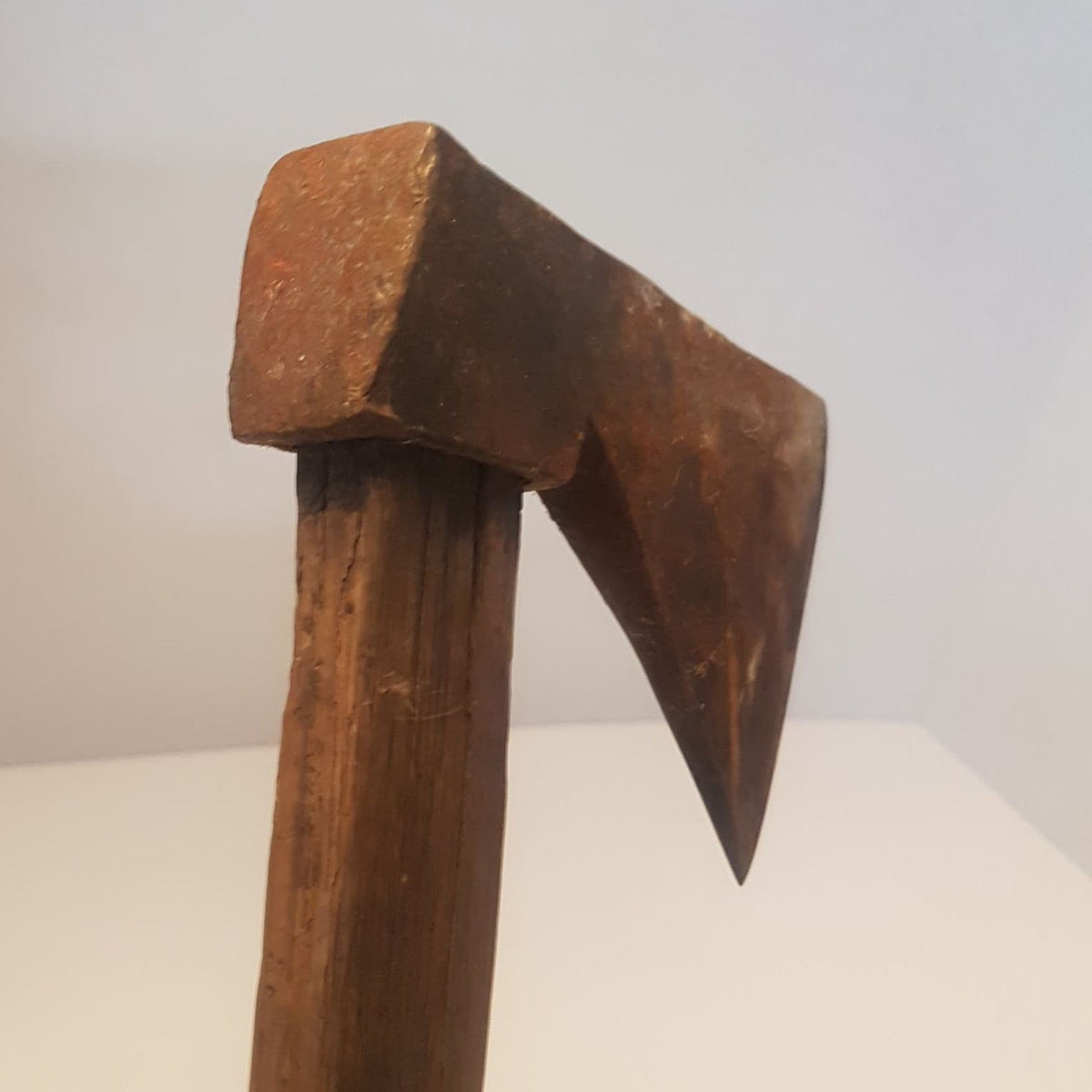 primitive medieval hand forged hatchet