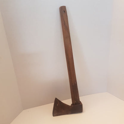primitive medieval hand forged hatchet