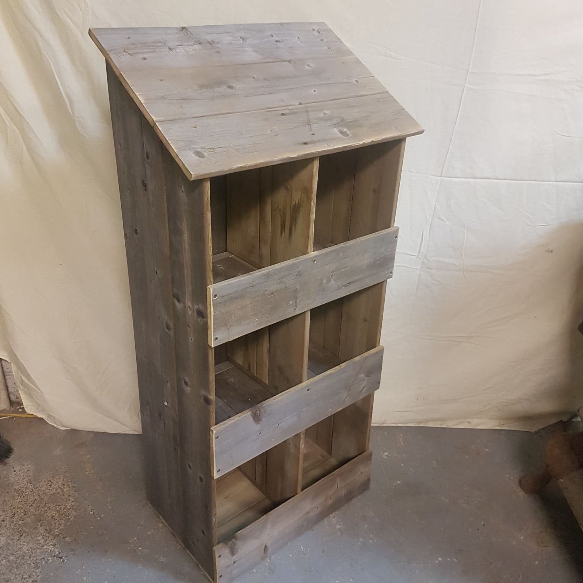 rustic chicken nesting box chicken coop backyard chicken 6 slots