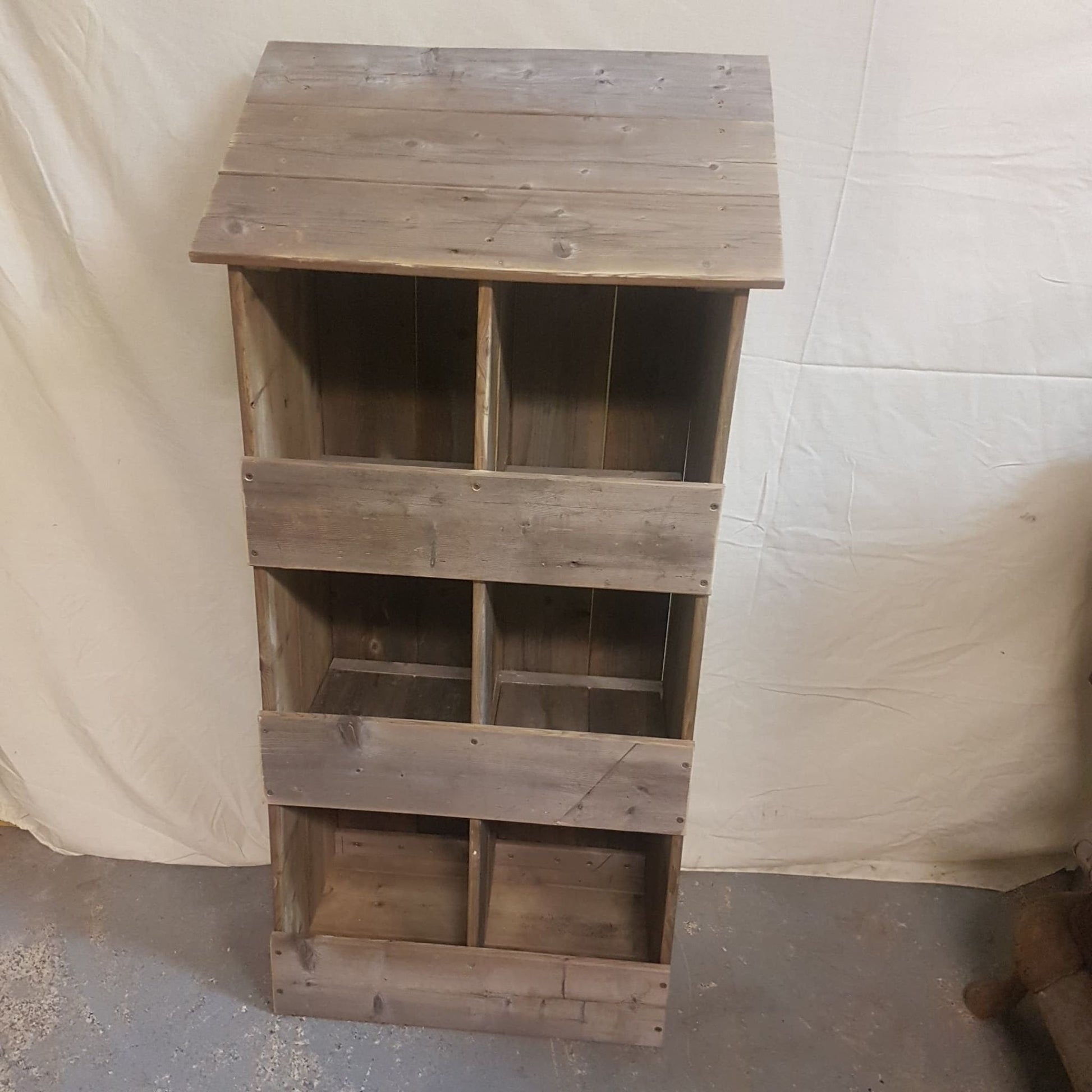 rustic chicken nesting box chicken coop backyard chicken 6 slots