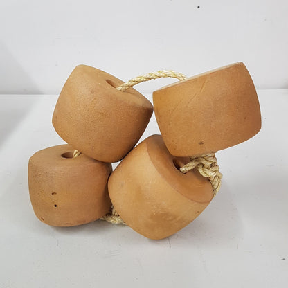 antique nautical fishing buoy / float newfoundland / maine lobster fishing