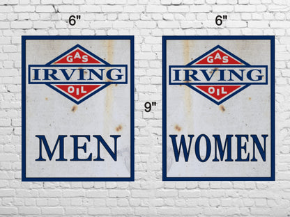 bathroom signs gas station irving gas and oil men and women