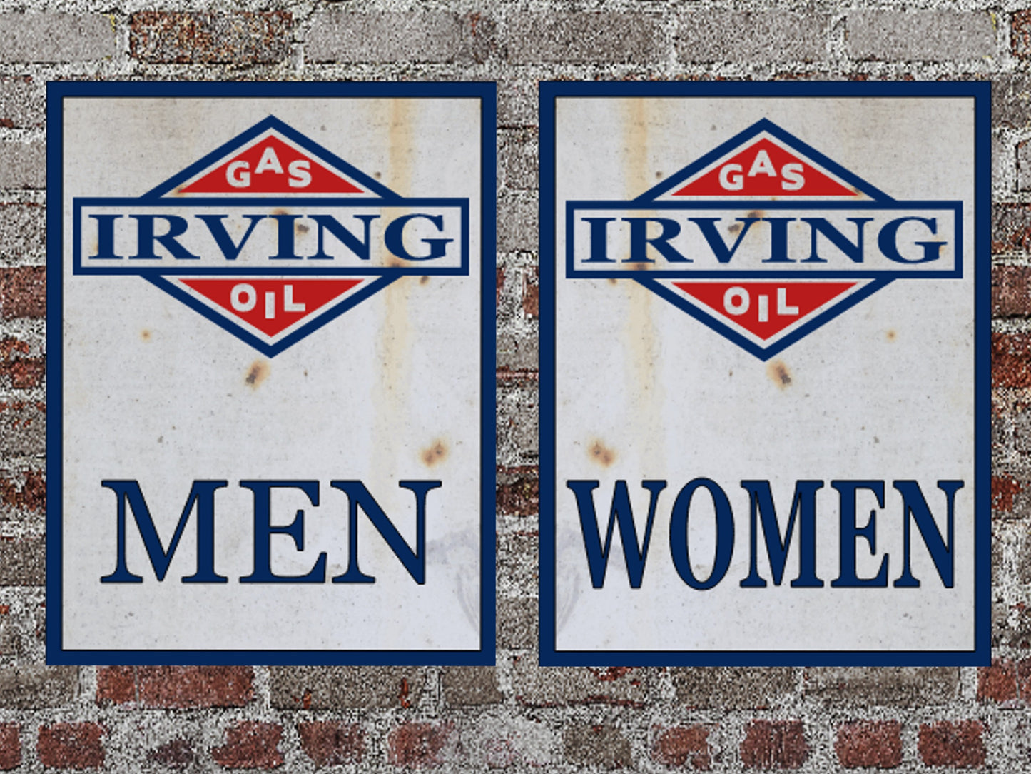bathroom signs gas station irving gas and oil men and women