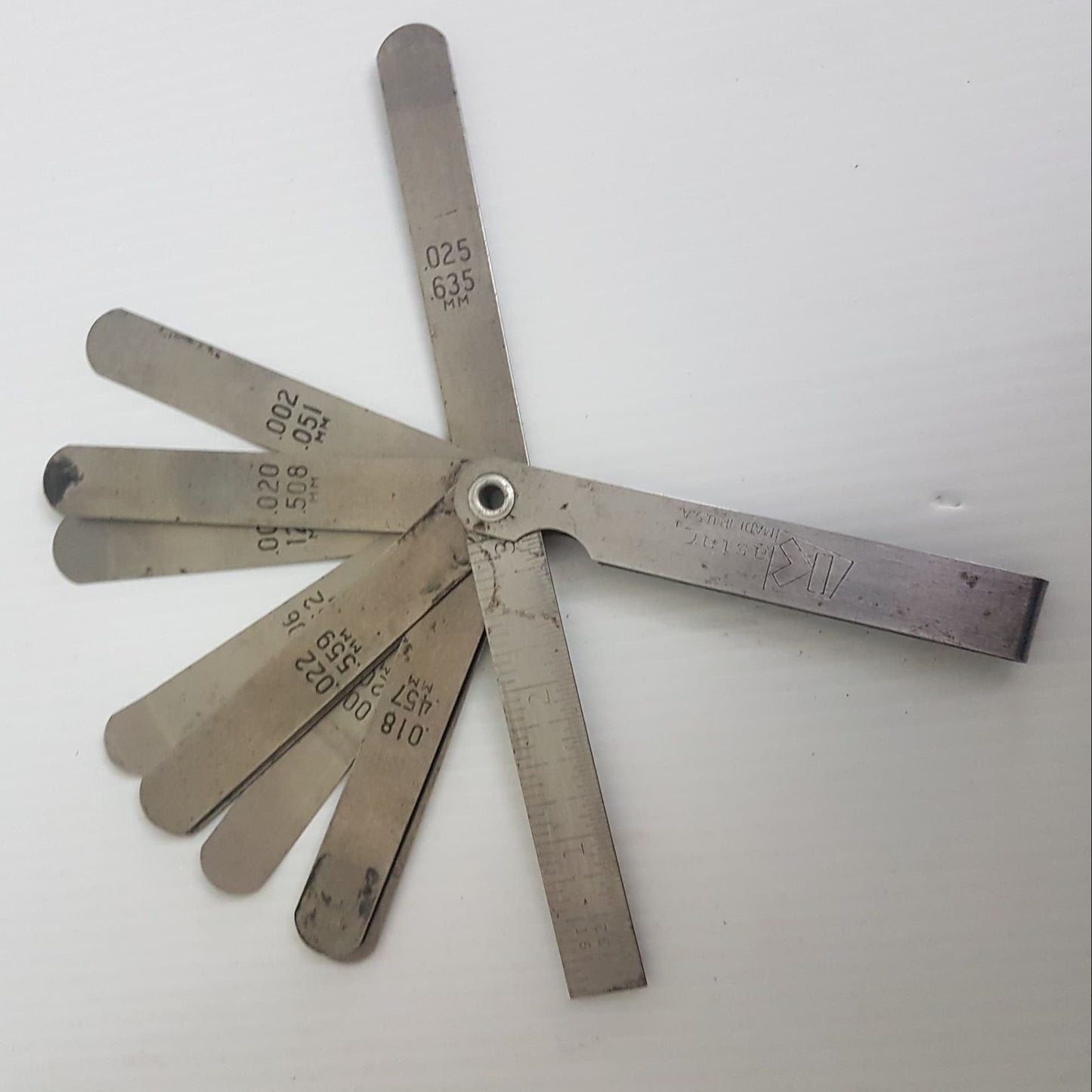 vintage kastar precision feeler gauge set of 15