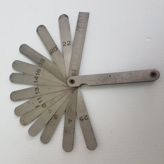 vintage kastar precision feeler gauge set of 13