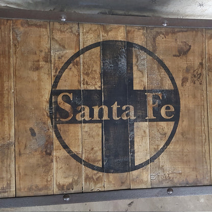santa fe railway hardwood factory pallet