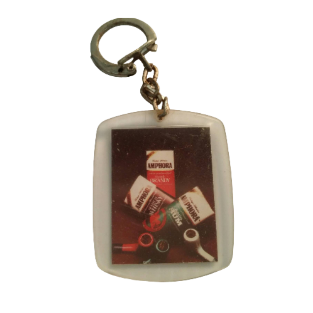 Vintage Keychain With a Detailed Amphora Design