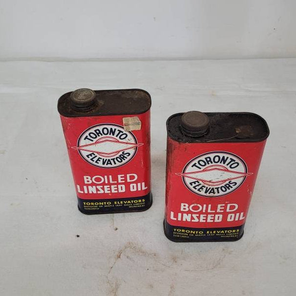 antique linseed cans elevator oil cans