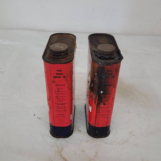 antique linseed cans elevator oil cans