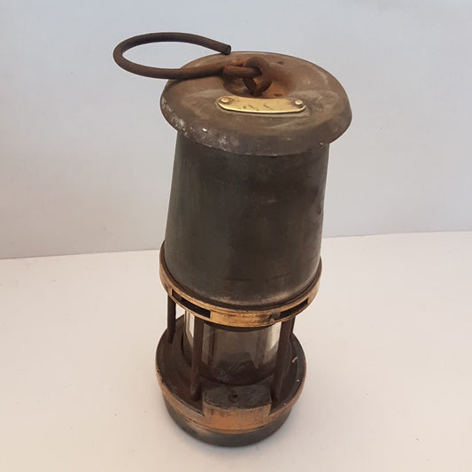 antique miners lantern wm maurice the wolf safety lamp co