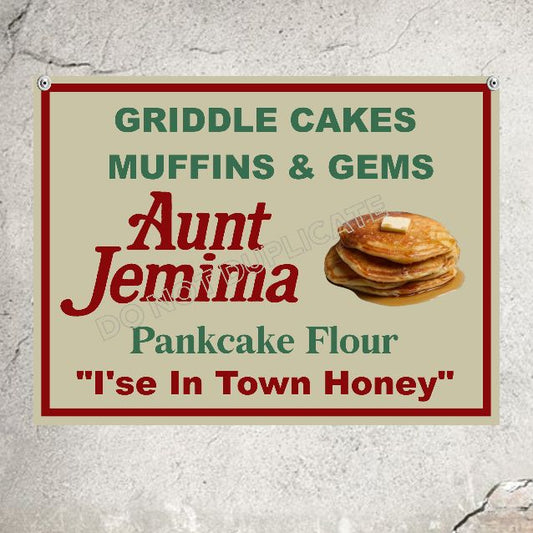 Aunt Jemima Retro Styled Kitchen Decor Baking Sign