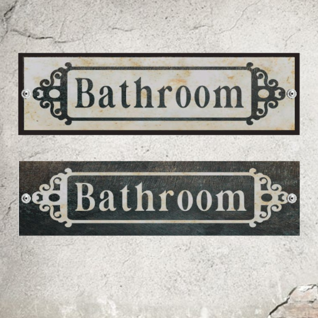 Victorian Laundry Sign Rustic Decor