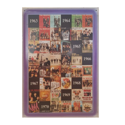 The Beatles Discography Metal Music Sign