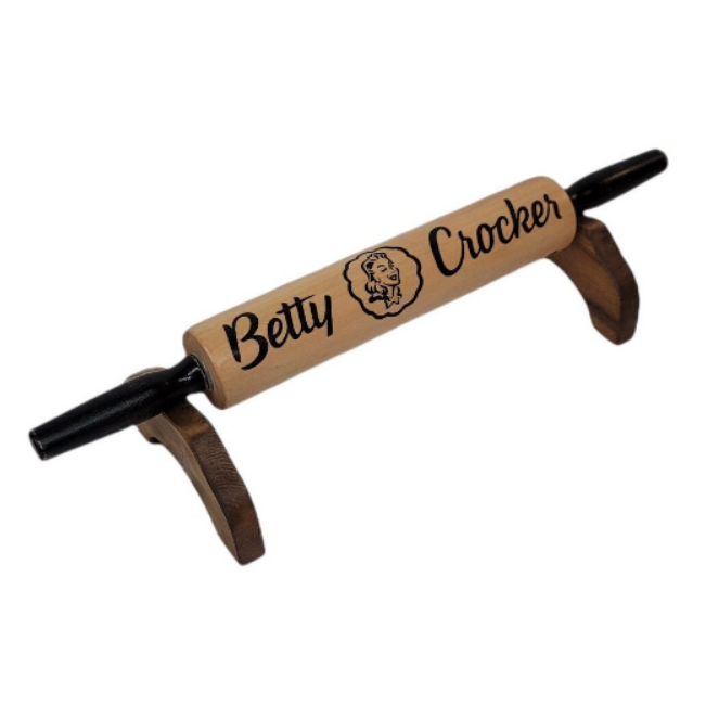 Rolling Pin Betty Crocker Farmhouse Kitchen Decor Baking Gift