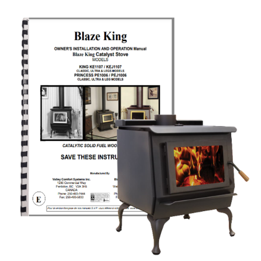 Blaze King Wood Stove Manual King & Princess Models