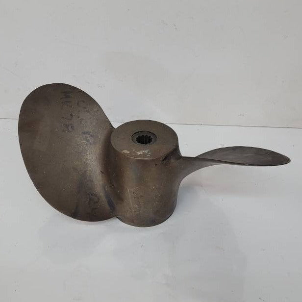 brass boat propeller double fin 