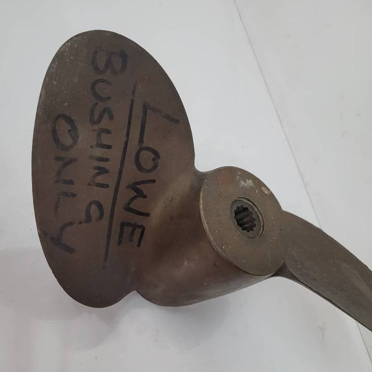 brass boat propeller double fin 