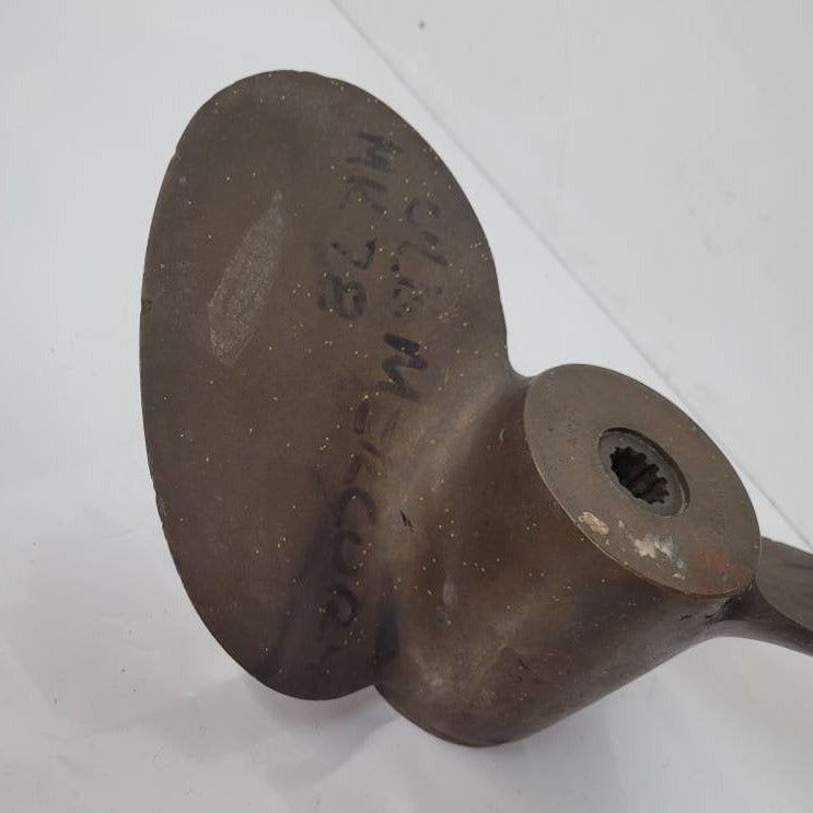 brass boat propeller double fin