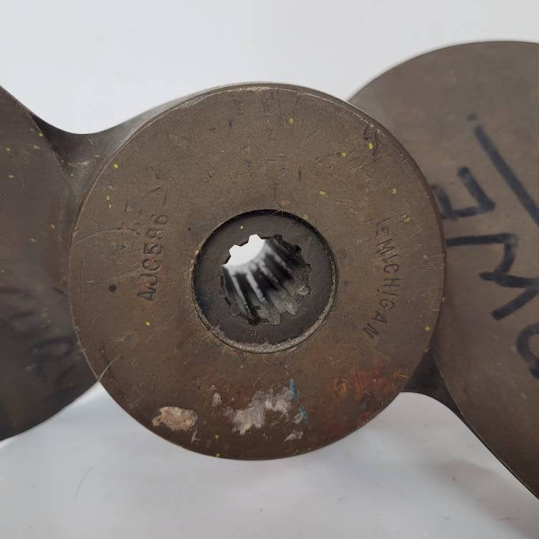 brass boat propeller double fin 