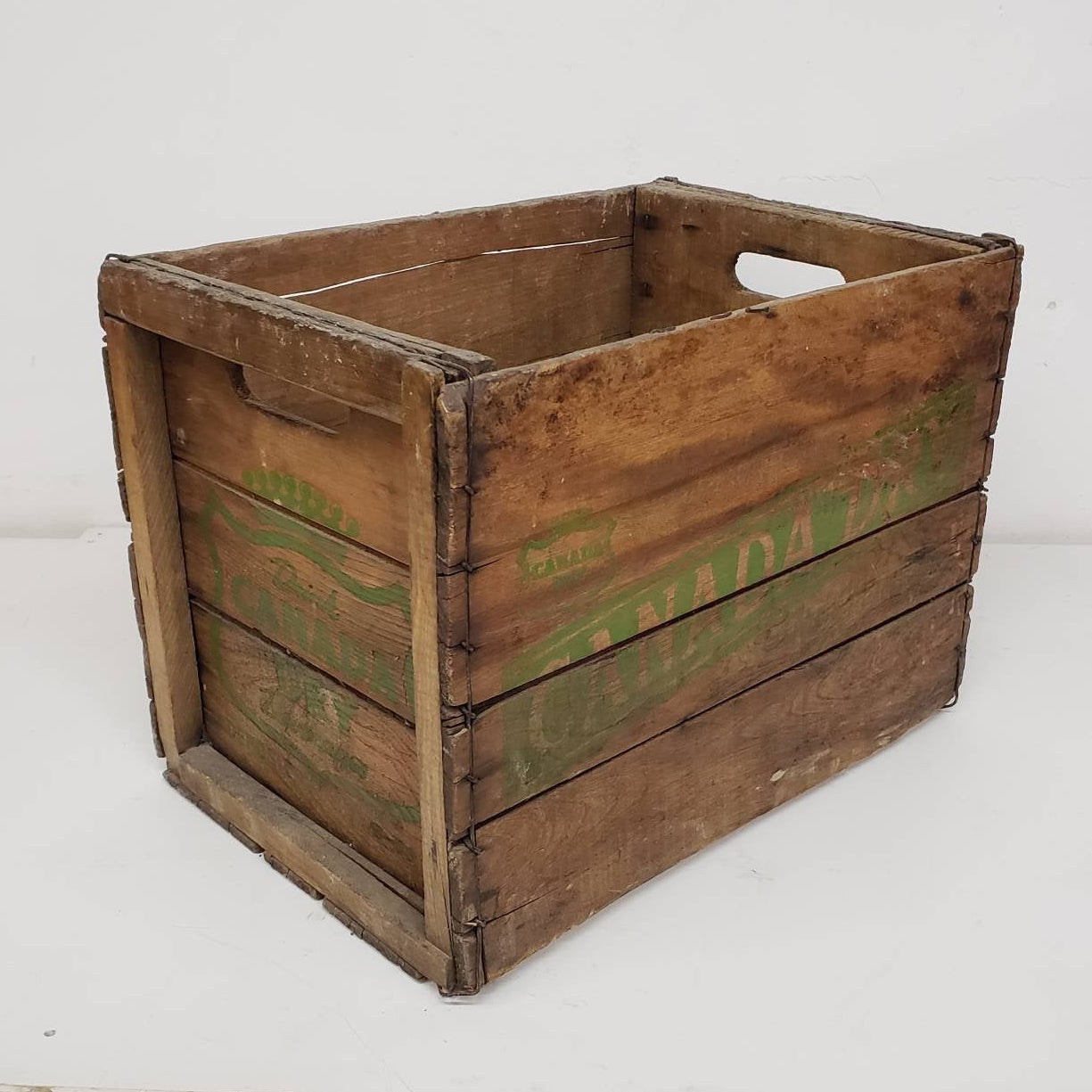 canada dry crate vinage wooden soda delivery box