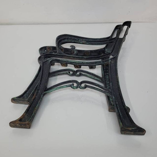 cast iron park bench legs set of two
