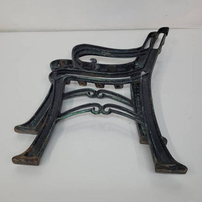cast iron park bench legs set of two