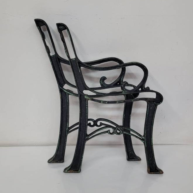 cast iron park bench legs set of two