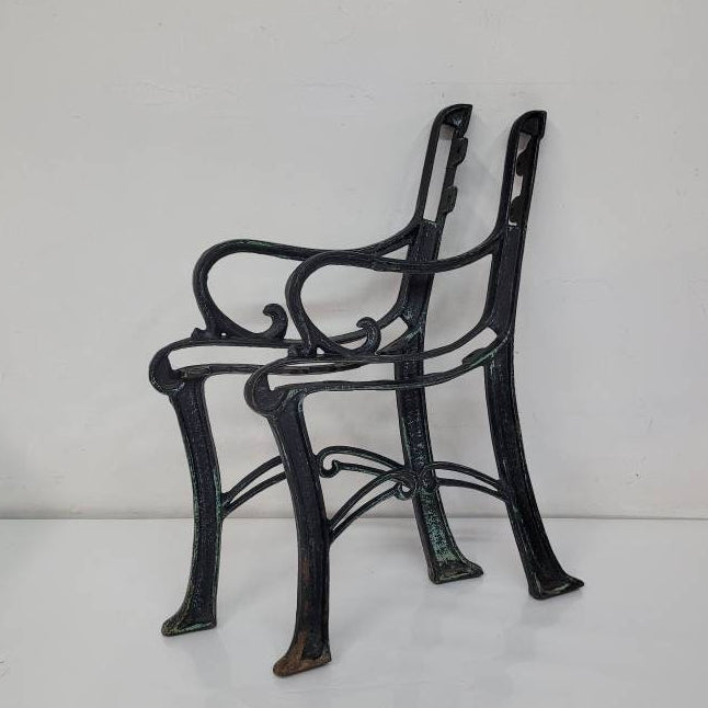 cast iron park bench legs set of two