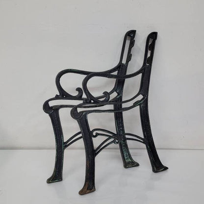 cast iron park bench legs set of two