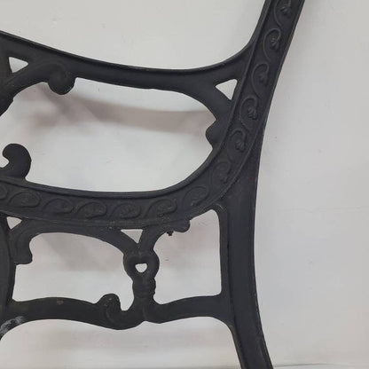 cast iron park bench legs set of two
