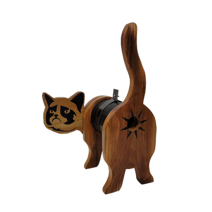 Naughty Kitty Cat Birdhouse The Cat's Ass!