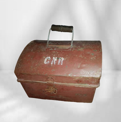 CNR Railroad Lunch Box Antique - Wainfleet Trading Post