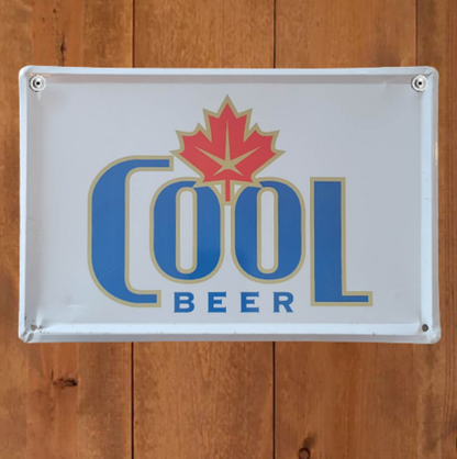 Beer Sign Molson Canadian Cool Beer Metal Bar Sign Garage Decor