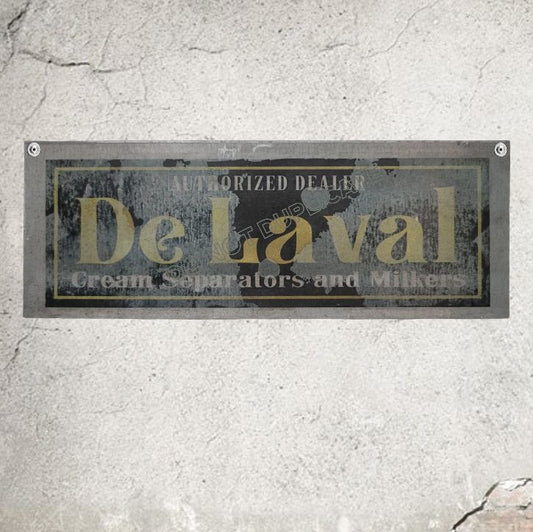 De Laval Separators and Milkers Sign Weathered