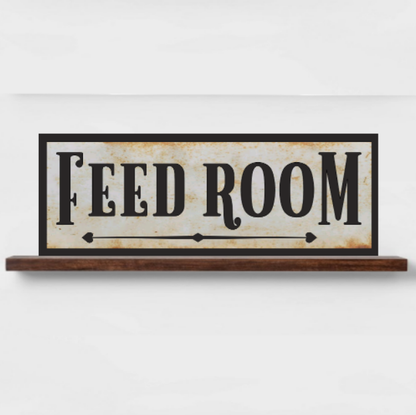 Feed room farm sign rustic decor