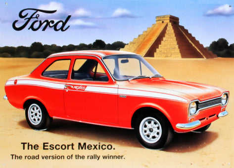 Ford Escort Keychain Key Vintage Automotive Collectible Car gift