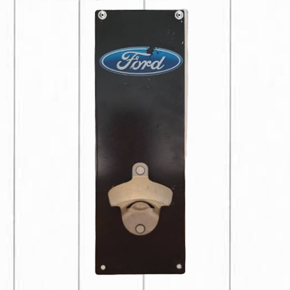 Ford Heavy Duty Metal Sign With Bottle Opener