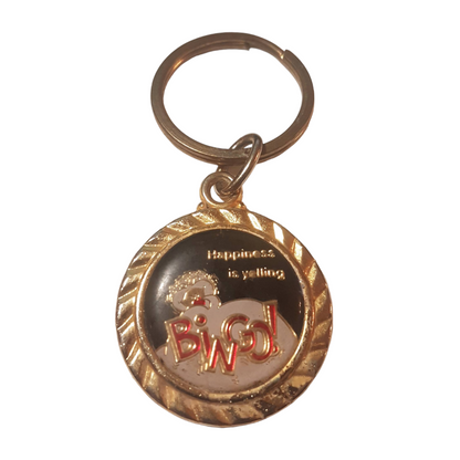 Happpiness Is Yelling Bingo Keychain Vintage Collectible