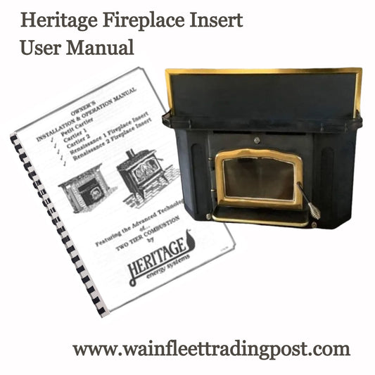 heritage cartier fireplace insert wood stove manual